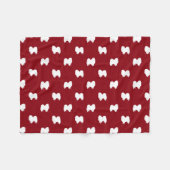 Amerikanisches EskimohundeSilhouette-Muster Fleecedecke (Vorderseite (Horizontal))