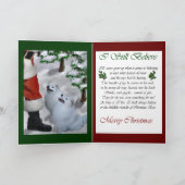 Amerikanisches Eskimohundeweihnachten Feiertagskarte (Innenseite)