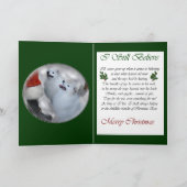 Amerikanisches Eskimohundeweihnachten Feiertagskarte (Innenseite)