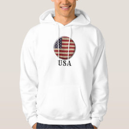 Amerikanisches Flag gestörtes Design Hoodie