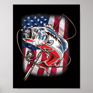 Amerikanisches Flagge Angel-Shirt Vintage USA Byss Poster
