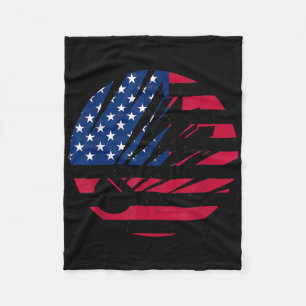 Amerikanisches Flagge Badminton-Shirt Männer Fraue Fleecedecke