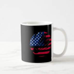 Amerikanisches Flagge Badminton-Shirt Männer Fraue Kaffeetasse