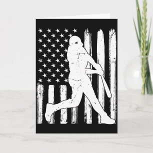 Amerikanisches Flagge Baseball-Team-Geschenk T-Shi Karte