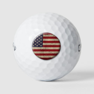 Amerikanisches Flagge-Distressed-Design Golfball