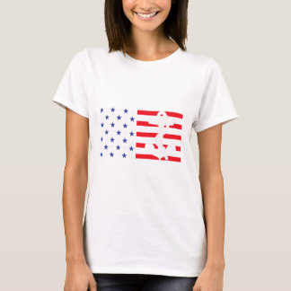 Amerikanisches Flaggen-Anker-Shirt Patriotisch Mil T-Shirt