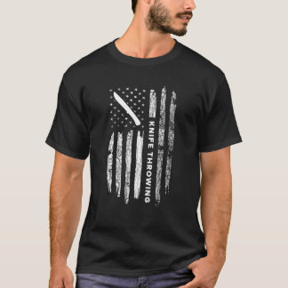 Amerikanisches Flaggen-Messerwerfen - Vintage Mess T-Shirt