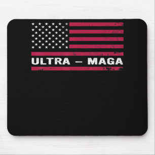 Amerikanisches Flaggen-Outfit Schwarze amerikanisc Mousepad