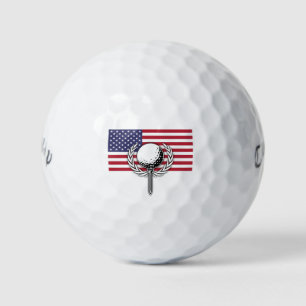 Amerikanisches Flaggen-Patriotisches Design Golfball