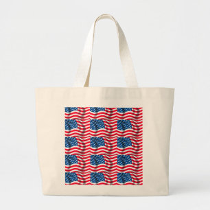 Amerikanisches Flaggenbild für Jumbo Tote Tasche