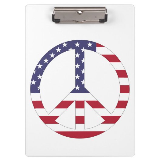 AMERIKANISCHES FLAGGENFRIEDENSSIGNAL KLEMMBRETT (Vorderseite)