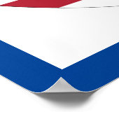 AMERIKANISCHES FLAGGENFRIEDENSSIGNAL POSTER (Ecke)