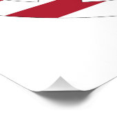 AMERIKANISCHES FLAGGENFRIEDENSSIGNAL POSTER (Ecke)