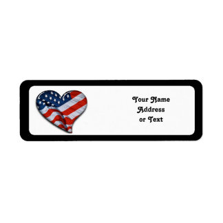 Amerikanisches Flaggenherz