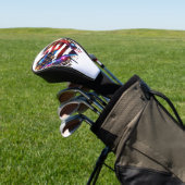 Amerikanisches Flaggenherz Golf Headcover (In SItu)