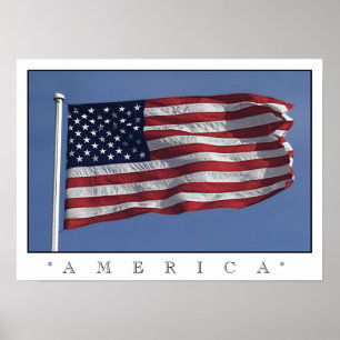 amerikanisches Flaggenposter Poster