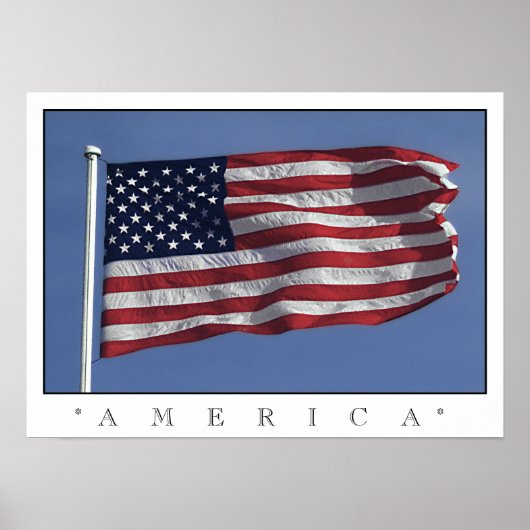 amerikanisches Flaggenposter Poster (Vorne)