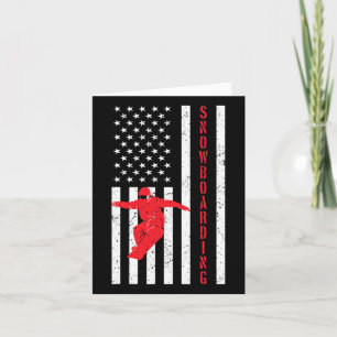 Amerikanisches Flaggensnowboard Usa Winter Patriot Karte