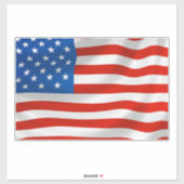 AMERIKANISCHES FLAGGGEPÄCK ODER AUTOKOLLER STICKER (Blatt)