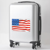 AMERIKANISCHES FLAGGGEPÄCK ODER AUTOKOLLER STICKER (Koffer)