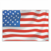 AMERIKANISCHES FLAGGGEPÄCK ODER AUTOKOLLER STICKER (Vorderseite)