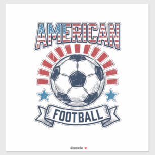 Amerikanisches Football-Vintage-Fußball-Shirt-Desi Aufkleber