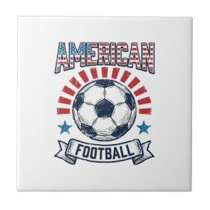 Amerikanisches Football-Vintage-Fußball-Shirt-Desi Fliese