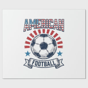 Amerikanisches Football-Vintage-Fußball-Shirt-Desi Geschenkpapier