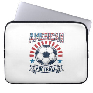 Amerikanisches Football-Vintage-Fußball-Shirt-Desi Laptopschutzhülle