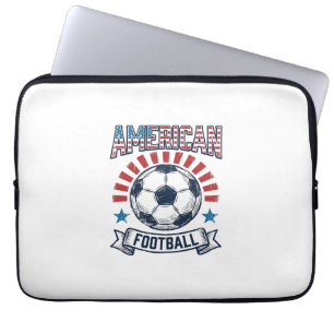 Amerikanisches Football-Vintage-Fußball-Shirt-Desi Laptopschutzhülle