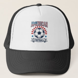 Amerikanisches Football-Vintage-Fußball-T-Shirt-De Truckerkappe