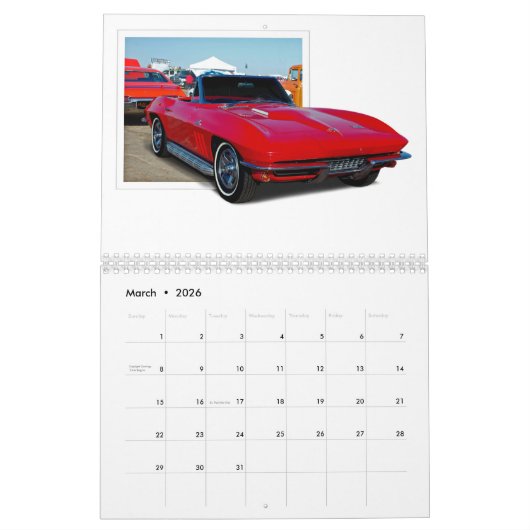 amerikanisches Frisierte Auto Kalender (Mär 2026)