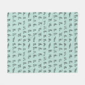 Amerikanisches Gebärdensprache-Alphabet Fleecedecke (Vorderseite (Horizontal))