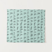 Amerikanisches Gebärdensprache-Alphabet Wandteppich (Vorderseite (Horizontal))