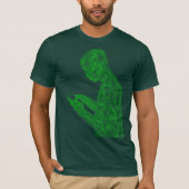 Amerikanisches Gebet (Wald mit Neongrün) T-Shirt (Vorderseite)