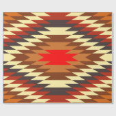 amerikanisches gebürtiges traditionelles Motiv des Geschenkpapier (Flach)