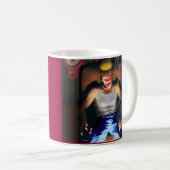 Amerikanisches gemachtes Tassen-Rot Kaffeetasse (VorderseiteRechts)