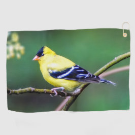 Amerikanisches Goldfinch-Golf-Tuch Golfhandtuch