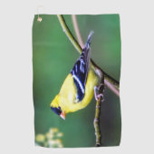 Amerikanisches Goldfinch-Golf-Tuch Golfhandtuch (Vorderseite)