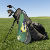 Amerikanisches Goldfinch-Golf-Tuch Golfhandtuch (Gras)