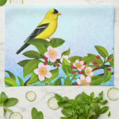 Amerikanisches Goldfinch-Vogel-Handtuch Geschirrtuch (Gefaltet)