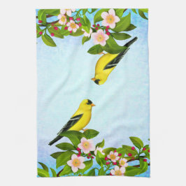 Amerikanisches Goldfinch-Vogel-Handtuch Geschirrtuch