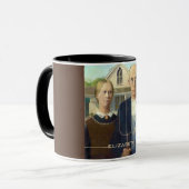 Amerikanisches gotisches Kunst-Ölgemälde Tasse (Vorderseite Links)