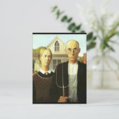 Amerikanisches gotisches postkarte (Stehend Vorderseite)