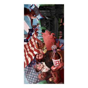 Amerikanisches GRILLEN Propaganda-Plakat (keine Poster