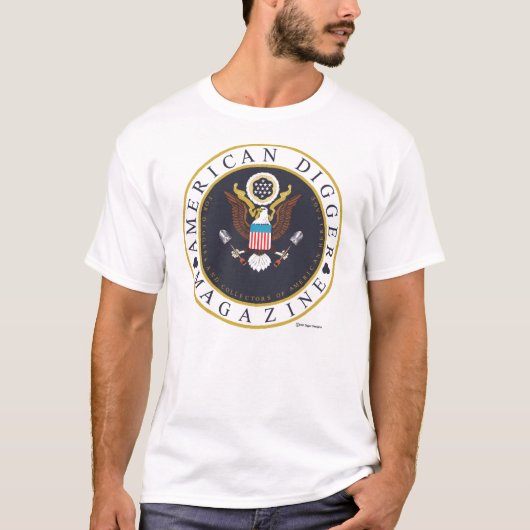 Amerikanisches großes Baggerlogo T-Shirt (Vorderseite)