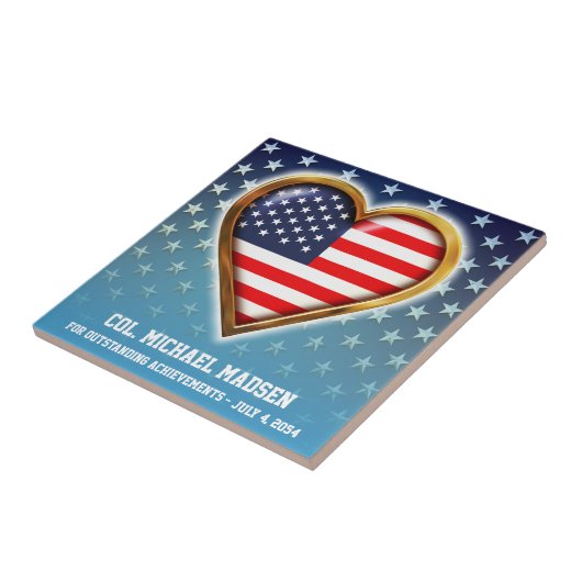 Amerikanisches Herz Fliese (Seite)