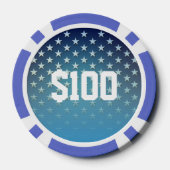 amerikanisches Herz Pokerchips (Rückseite)