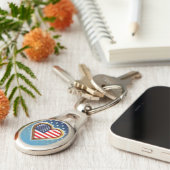 Amerikanisches Herz Schlüsselanhänger (Seite)