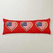 Amerikanisches Herz Seitenschläferkissen (Vorderseite)